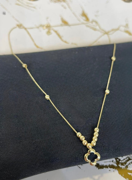 18k flower chain