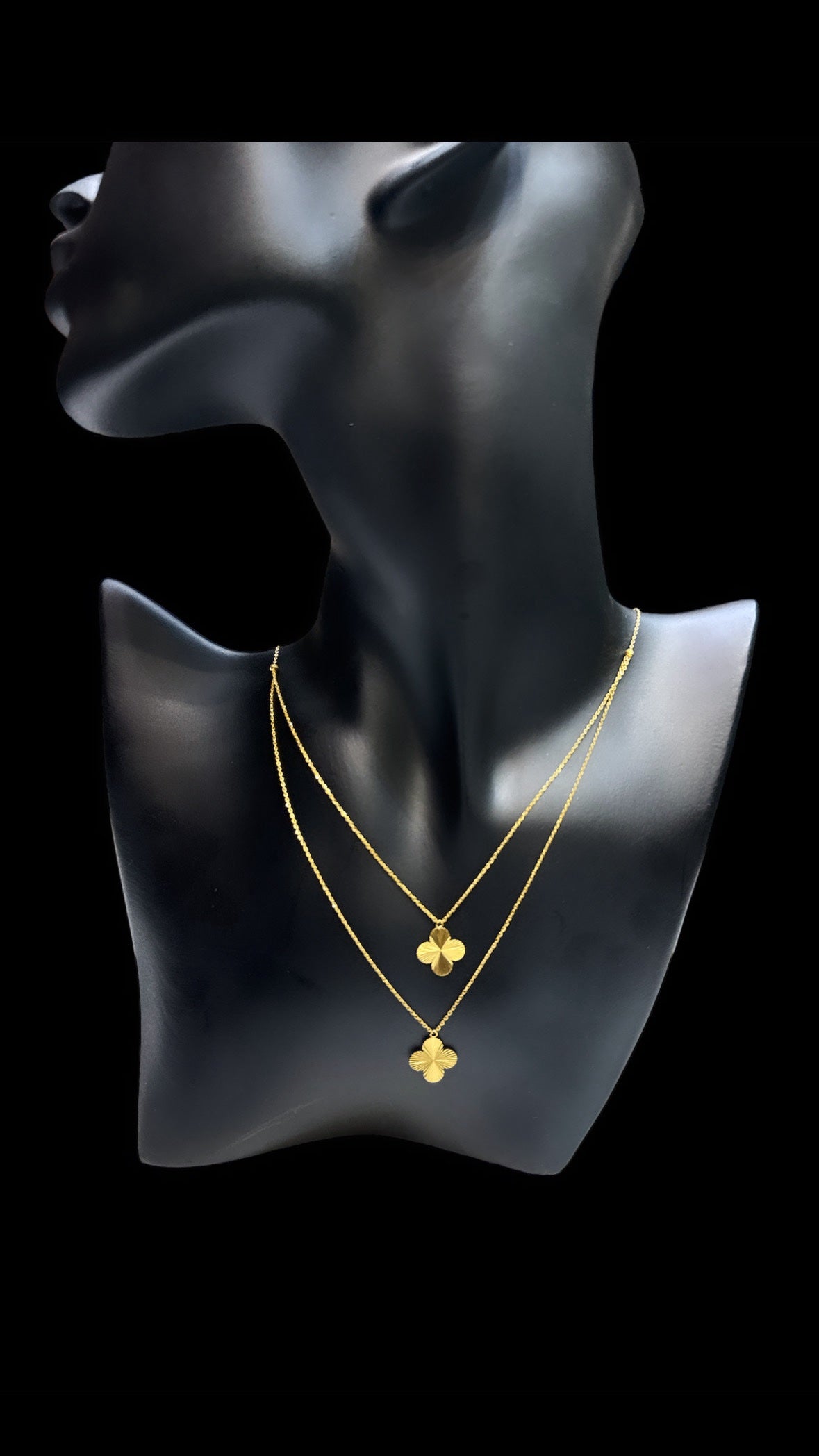 21k double layered necklace