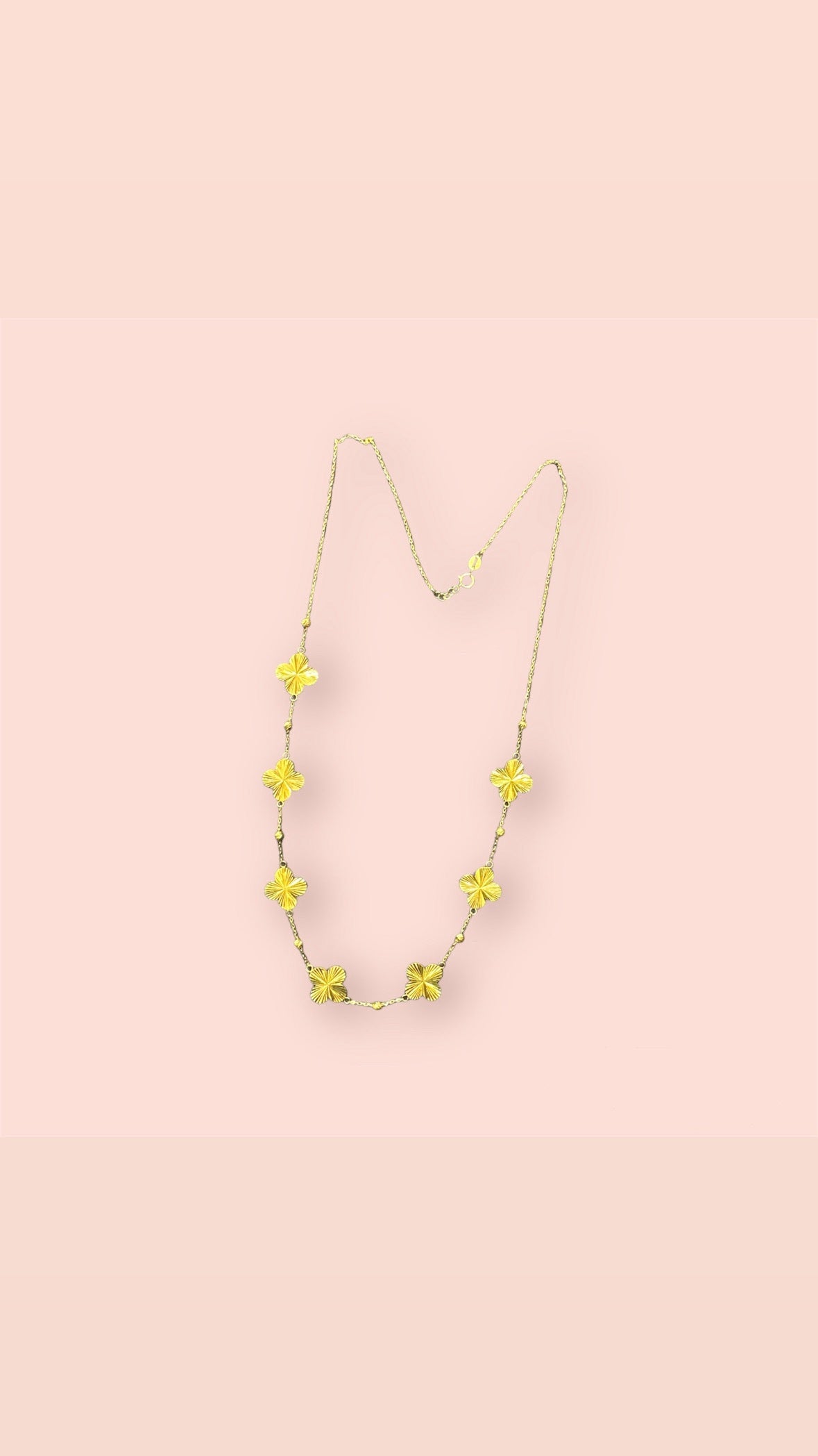 21k Flower Necklace Chain