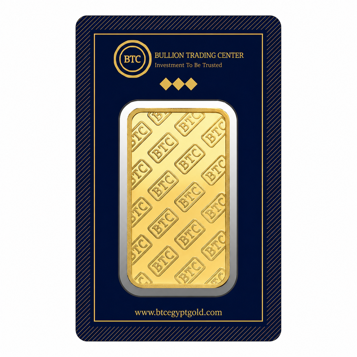 BTC 50g Fine Gold Bar – 999.9 Purity