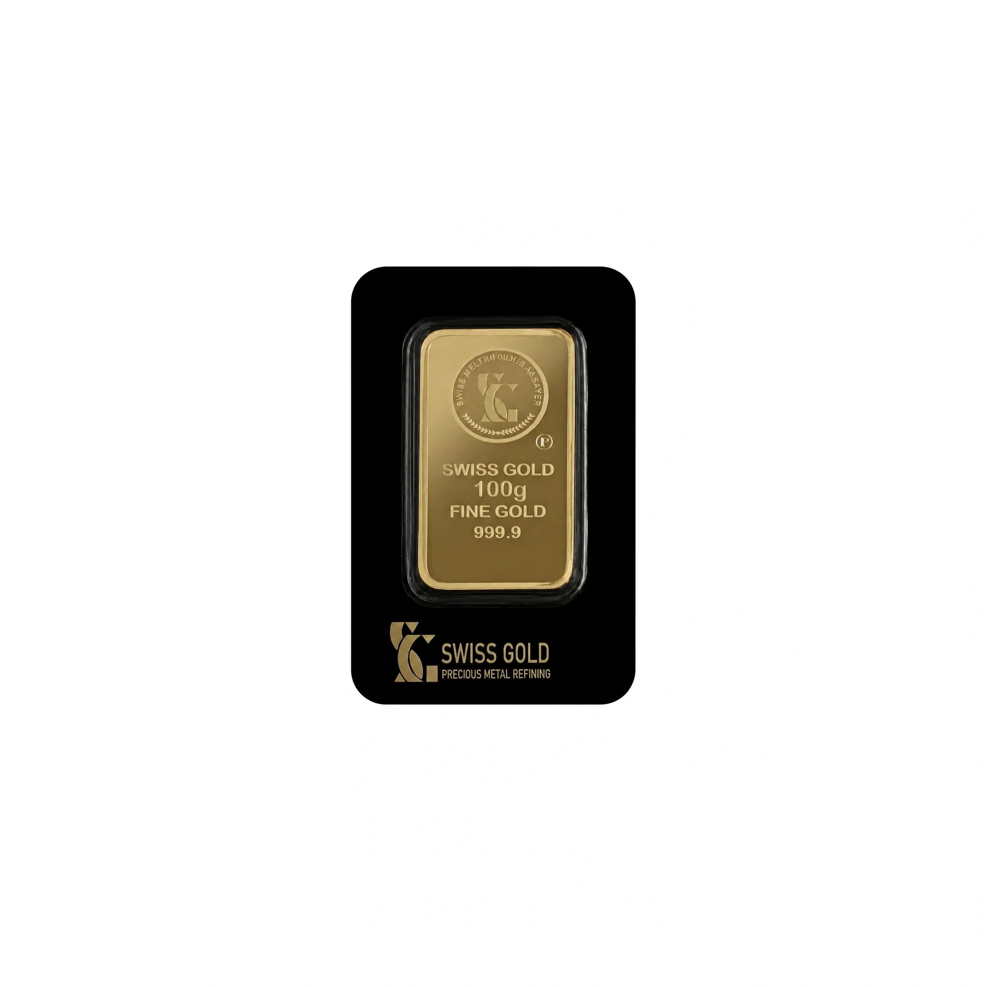 Swiss Gold 100g Fine Gold Bar – 999.9 Purity